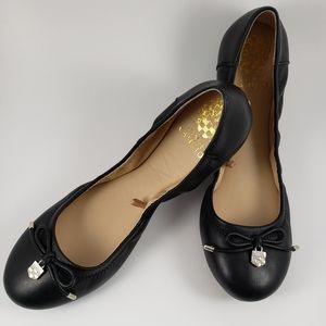 Vince Camuto black flats size 10